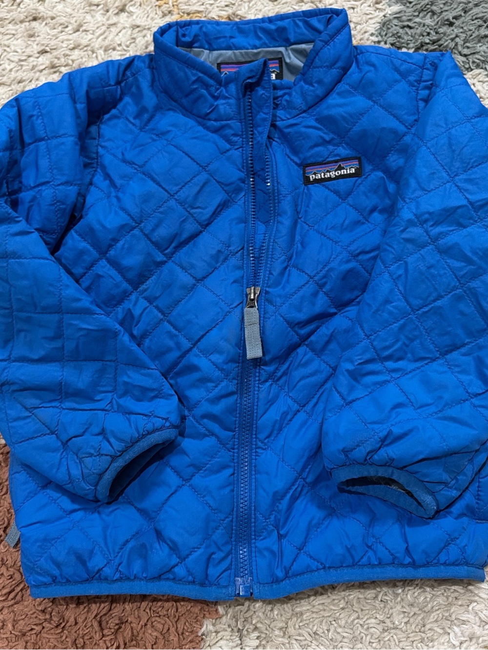 Patagonia Kids Royal Blue Quilted Puffer Jacket